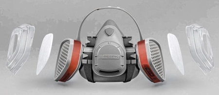 фото комплект для защиты дыхания respik® m800 a1p2 r