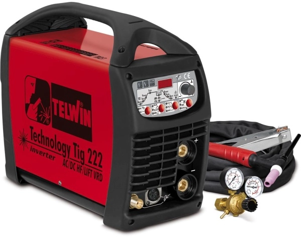 фото сварочный аппарат technology tig 222 ac/dc hf/lift vrd + tig acc (852054)